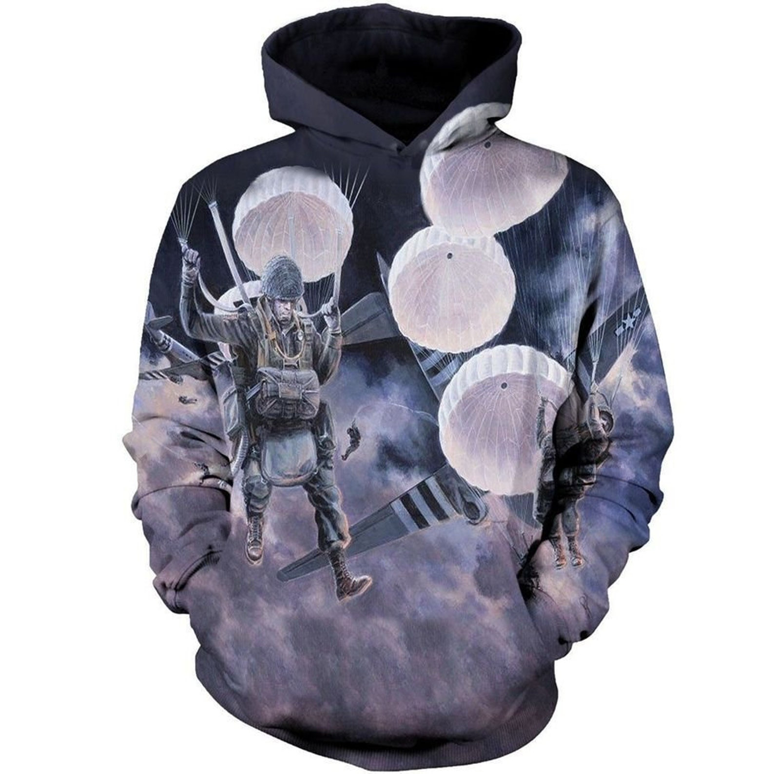 Paratrooper Man Jump 3D All Over Printed Sweatshirt, Hoodie, Zip Hoodie | Fan Apparel For Men, Women