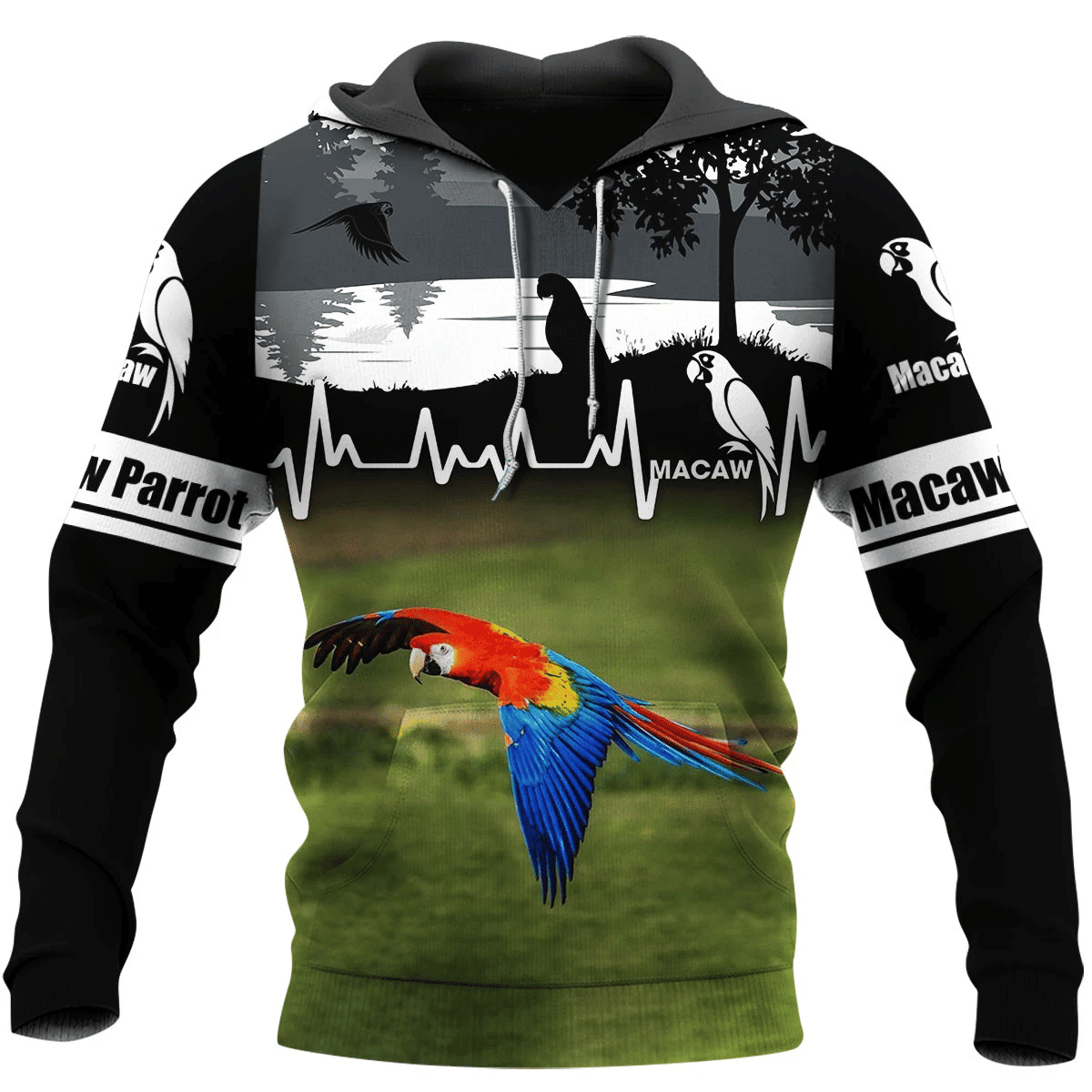Parrot 3D All Over Printed Sweatshirt, Hoodie, Zip Hoodie | Fan Apparel For Men, Women