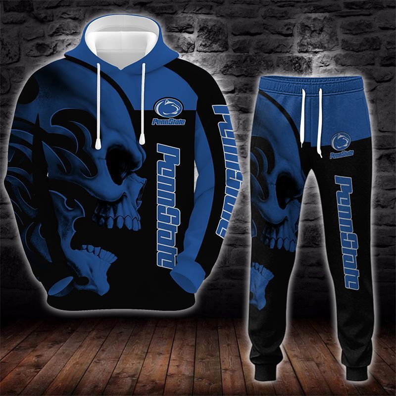 Penn State Nittany Lions Skull 3D All Over Printed Sweatshirt, Hoodie, Zip Hoodie | Nfl Special Edition Fan Gear For Men, Women