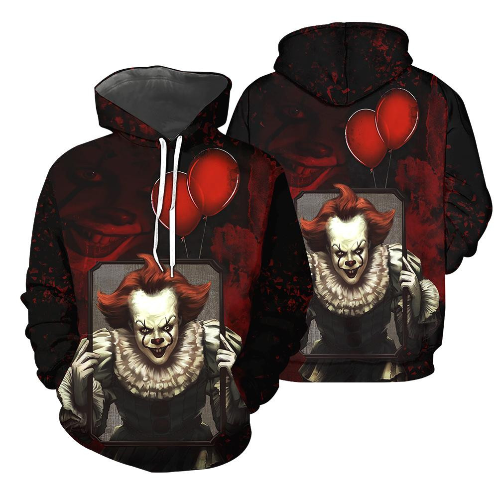 Pennywise 3D All Over Printed Sweatshirt, Hoodie, Zip Hoodie | Special Edition Fan Apparel For Men, Women