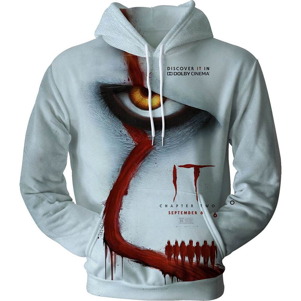 Pennywise Clown 3D All Over Printed Sweatshirt, Hoodie, Zip Hoodie | Special Edition Fan Apparel For Men, Women