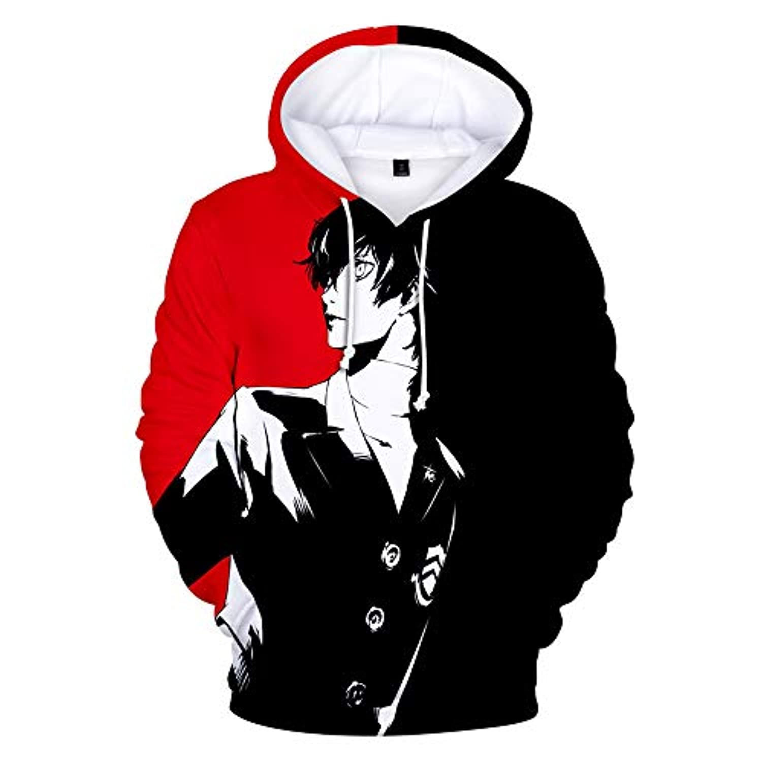 Persona 5 Akira Kurusu Black And Red 3D All Over Printed Sweatshirt, Hoodie, Zip Hoodie | Fan Apparel For Men, Women