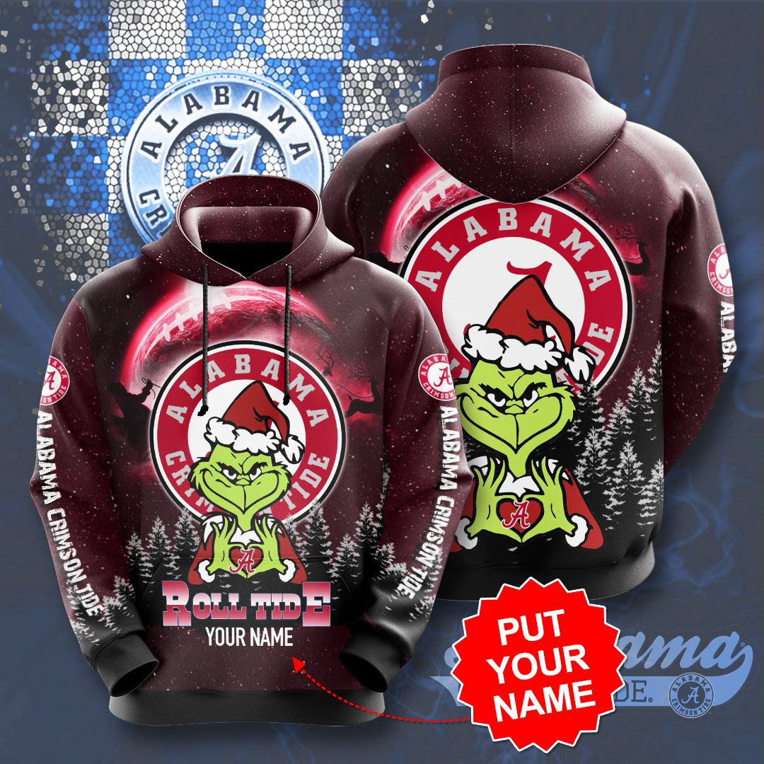Personalized Alabama Crimson Custom 3D All Over Printed Sweatshirt, Hoodie, Zip Hoodie | Fan Apparel For Men, Women