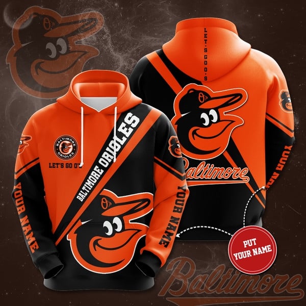 Personalized Baltimore Orioles Custom Name 3D All Over Printed Sweatshirt, Hoodie, Zip Hoodie | Mlb Fan Gear For Men, Women