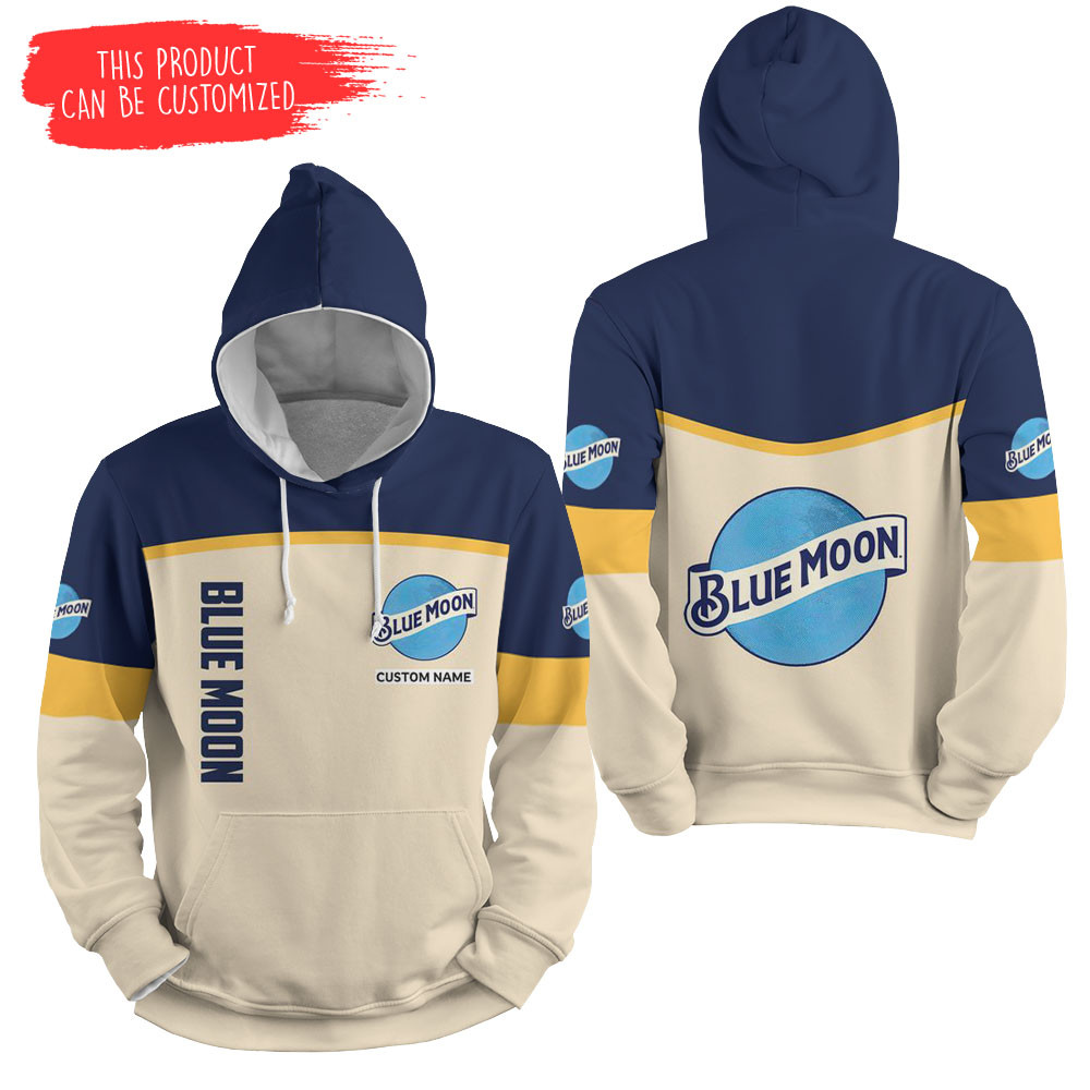 Personalized Blue Moon Belgian White 3D All Over Printed Sweatshirt, Hoodie, Zip Hoodie | Fan Apparel For Men, Women