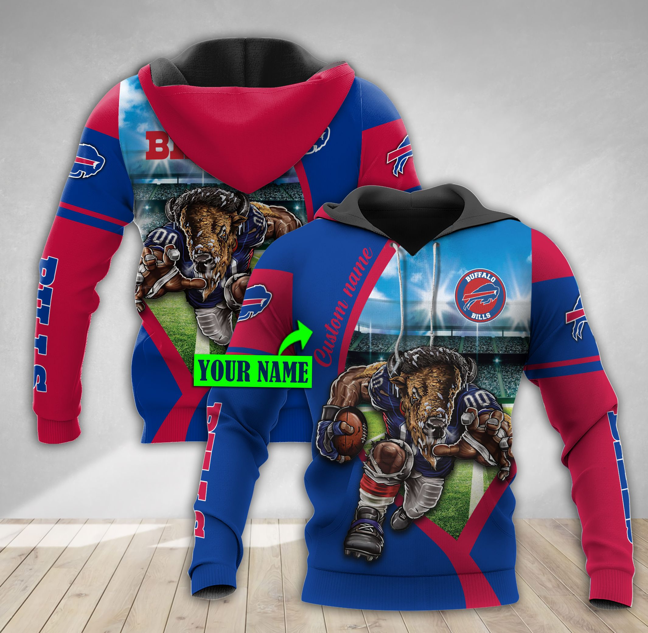 Personalized Buffalo Bills 3D All Over Printed Sweatshirt, Hoodie, Zip Hoodie | Nfl Fan Gear For Men, Women