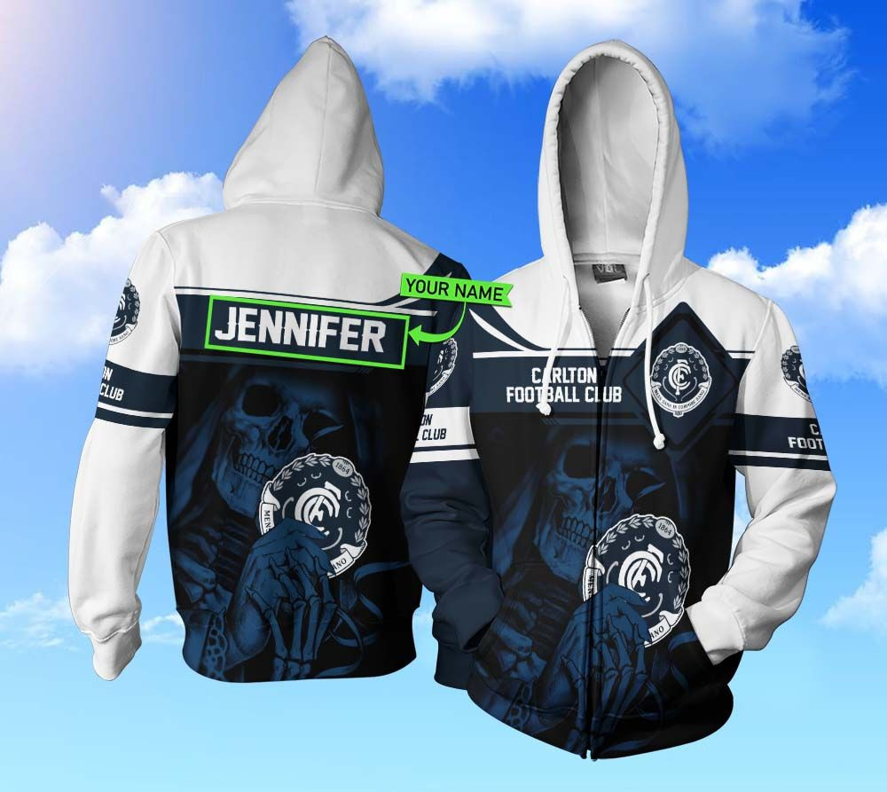Personalized Carlton Football Club Custom Name 3D All Over Printed Sweatshirt, Hoodie, Zip Hoodie | Fan Apparel For Men, Women