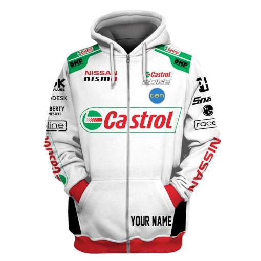 Personalized Castrol Nissan Racing Team Custom 3D All Over Printed Sweatshirt, Hoodie, Zip Hoodie | Fan Apparel For Men, Women