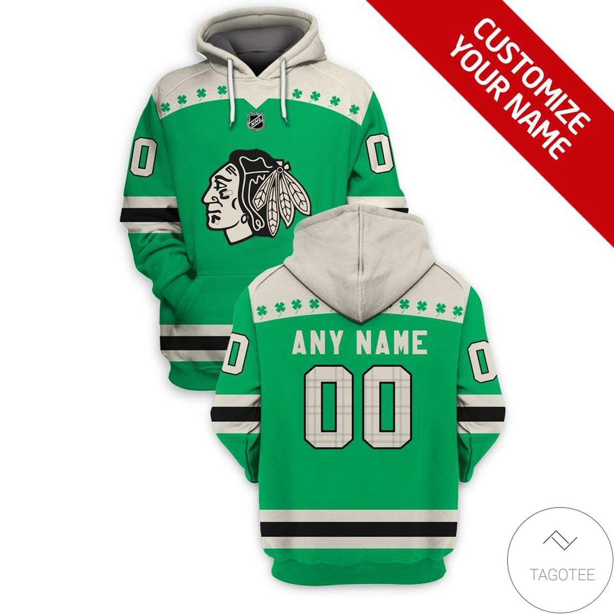 Personalized Custom Name And Number Chicago Blackhawks 3D All Over Printed Sweatshirt, Hoodie, Zip Hoodie | Nhl Fan Gear For Men, Women