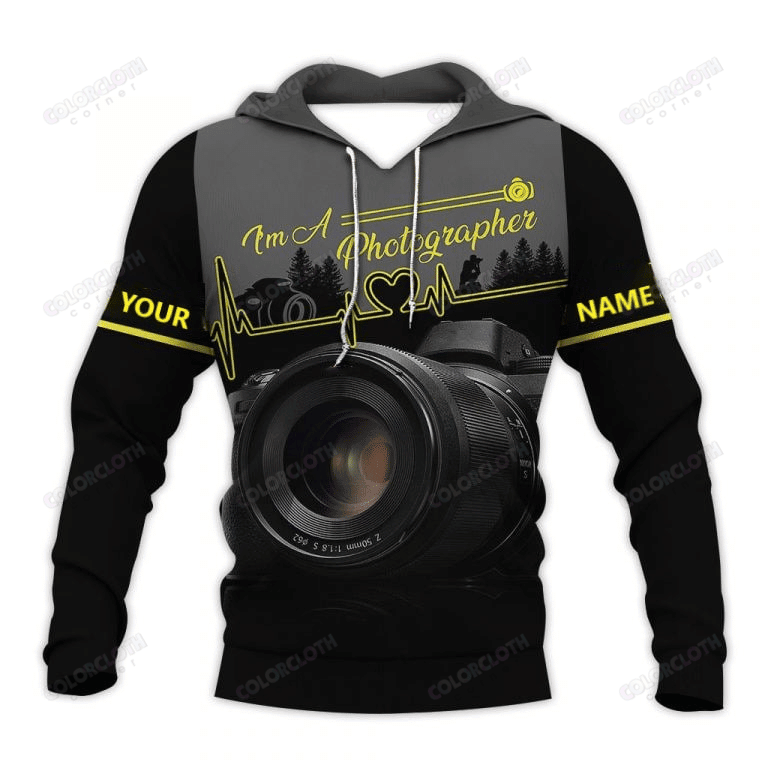 Personalized Custom Name Photographer 3D All Over Printed Sweatshirt, Hoodie, Zip Hoodie | Fan Apparel For Men, Women