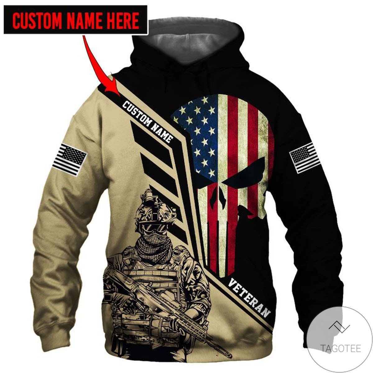 Personalized Custom Name Veteran Until I Am Out Of Bullets 3D All Over Printed Sweatshirt, Hoodie, Zip Hoodie | Fan Apparel For Men, Women
