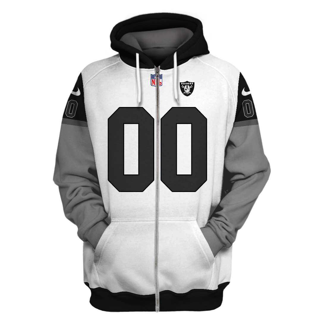 Personalized Custom Number Oakland Raiders 3D All Over Printed Sweatshirt, Hoodie, Zip Hoodie | Nfl Fan Gear For Men, Women