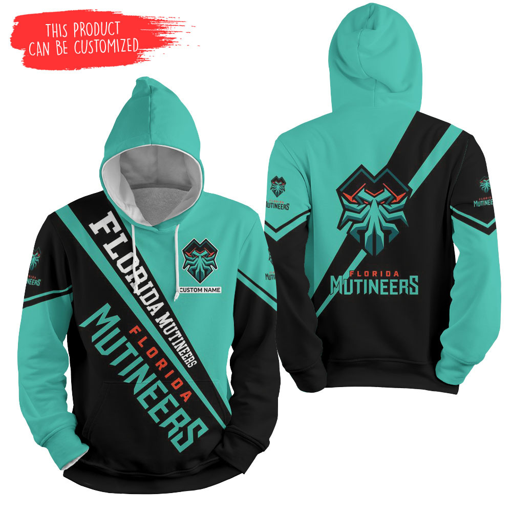 Personalized Florida Mutineers Esports Illustration 3D All Over Printed Sweatshirt, Hoodie, Zip Hoodie | Fan Apparel For Men, Women