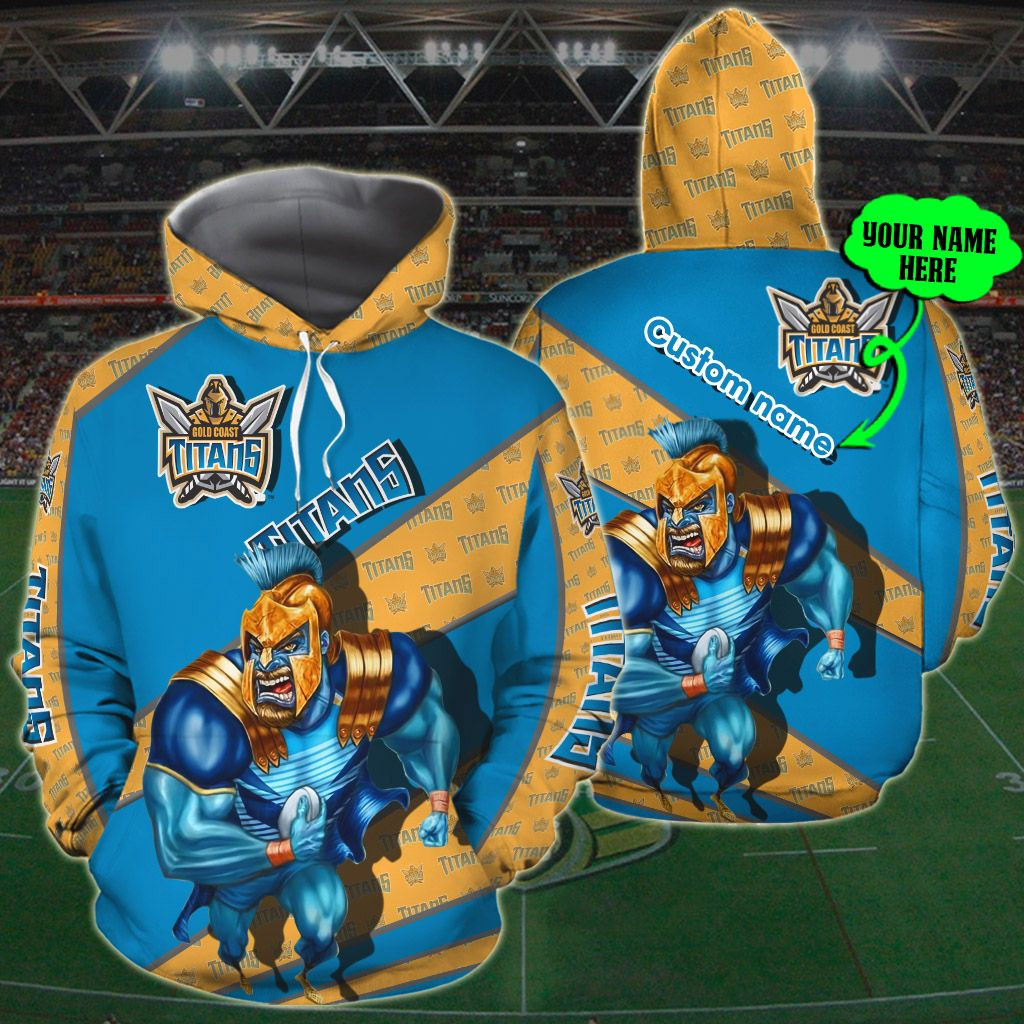 Personalized Gold Coast Titans - Nrl 3D All Over Printed Sweatshirt, Hoodie, Zip Hoodie | Nfl Fan Gear For Men, Women