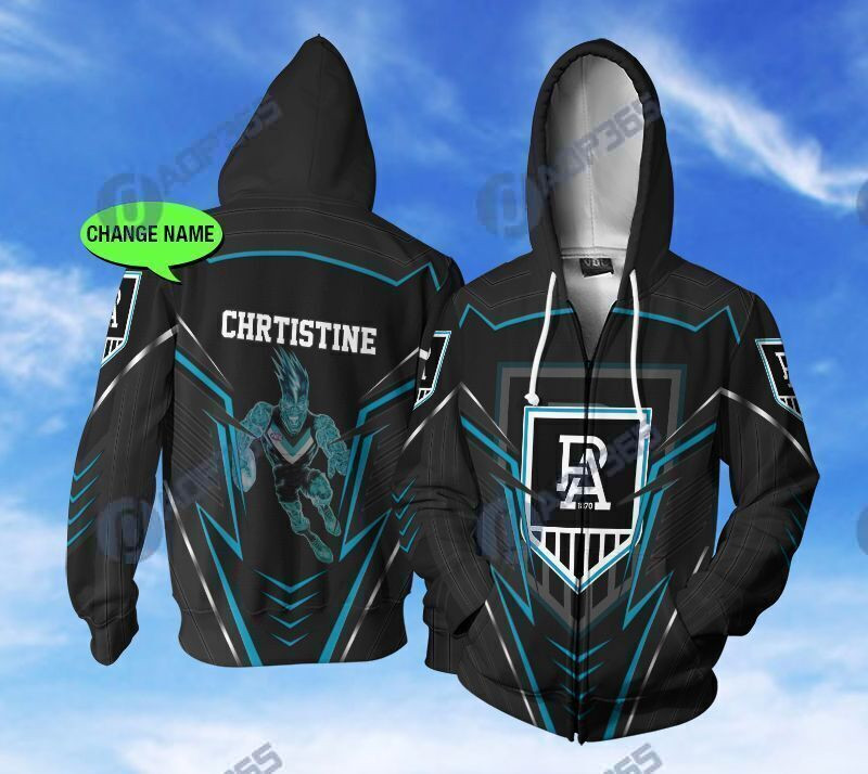 Personalized Hoodie Port Adelaide Football Custom Name 3D All Over Printed Sweatshirt, Hoodie, Zip Hoodie | Fan Apparel For Men, Women