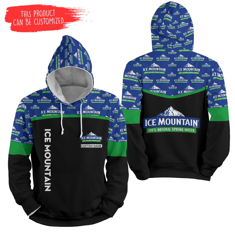 Personalized Ice Mountain Water Pattern 3D All Over Printed Sweatshirt, Hoodie, Zip Hoodie | Fan Apparel For Men, Women