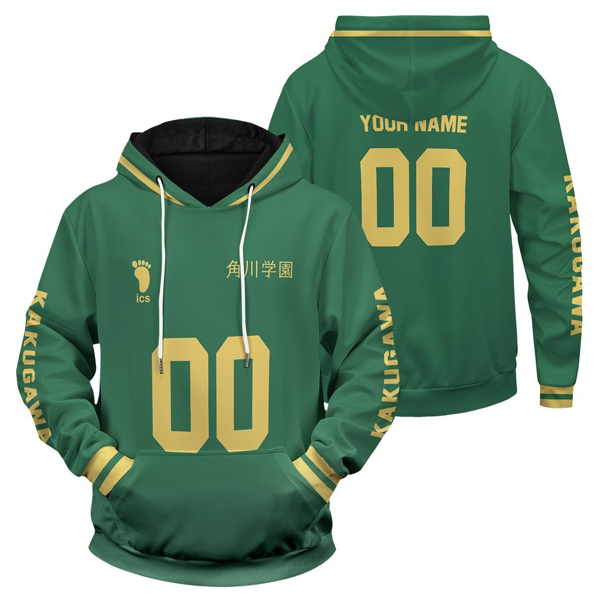 Personalized Kakugawa Libero Unisex Pullover Hoodie 3D All Over Printed Sweatshirt, Hoodie, Zip Hoodie | Fan Apparel For Men, Women