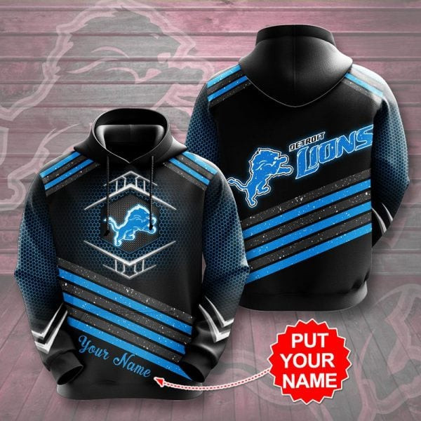 Personalized Nfl Detroit Lions All Over Print 3D All Over Printed Sweatshirt, Hoodie, Zip Hoodie | Nfl Fan Gear For Men, Women