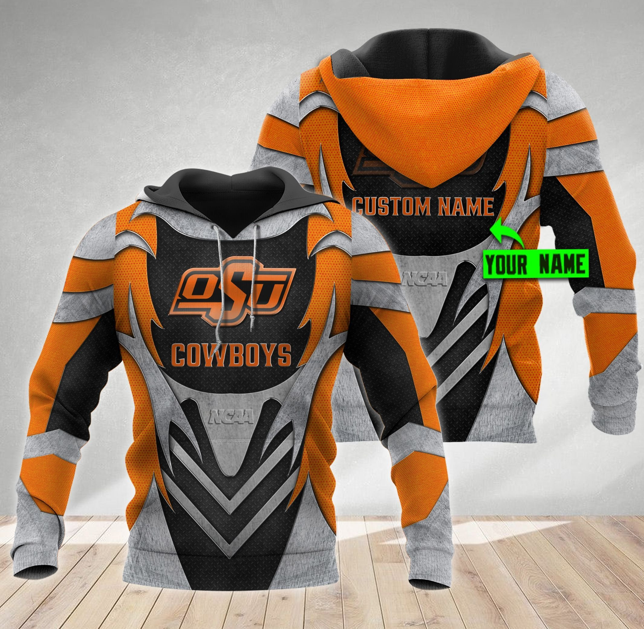 Personalized Oklahoma State Cowboys Zip Hoodie 3D All Over Printed Sweatshirt, Hoodie, Zip Hoodie | Nfl Fan Gear For Men, Women