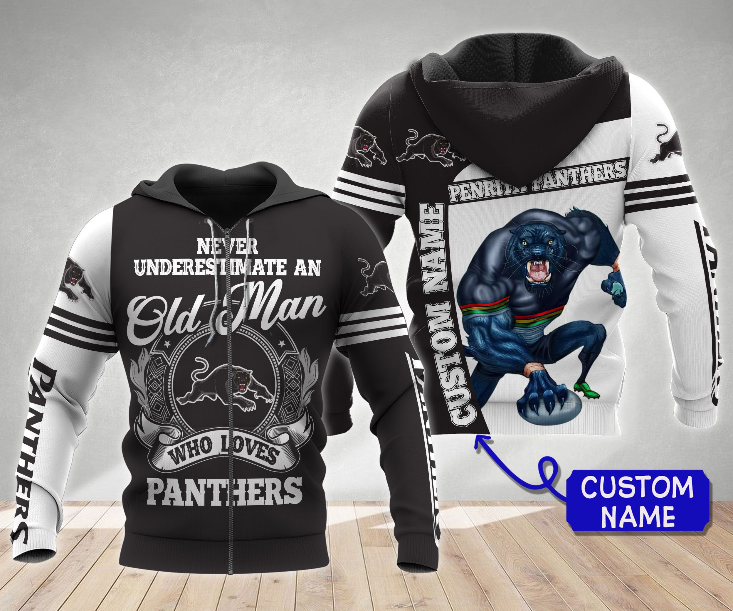 Personalized Penrith Panthers 3D All Over Printed Sweatshirt, Hoodie, Zip Hoodie | Nfl Fan Gear For Men, Women