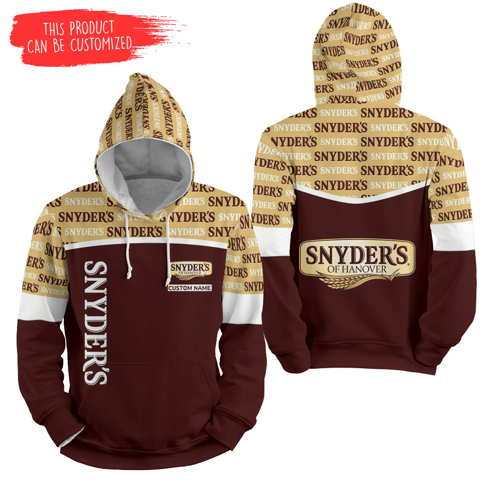 Personalized Snyder's Of Hanover Pattern 3D All Over Printed Sweatshirt, Hoodie, Zip Hoodie | Fan Apparel For Men, Women