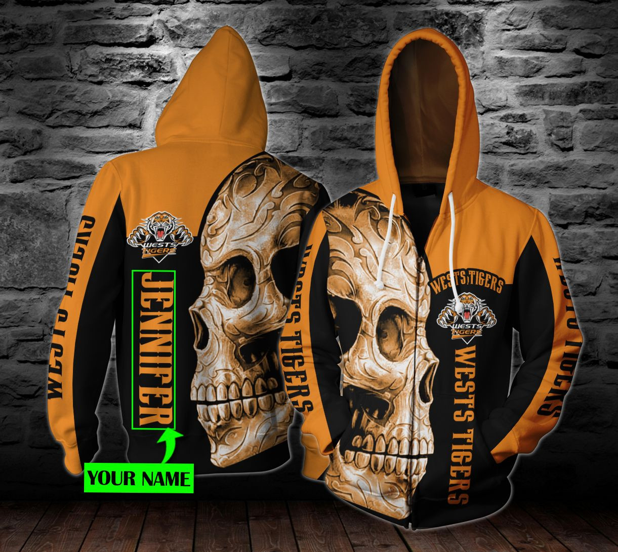 Personalized Wests Tigers Custom 3D All Over Printed Sweatshirt, Hoodie, Zip Hoodie | Ncaa Fan Gear For Men, Women