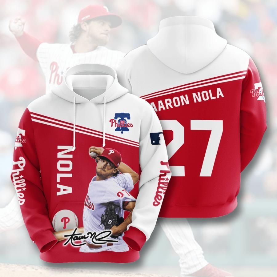 Philadelphia Phillies Aaron Nola 27 3D All Over Printed Sweatshirt, Hoodie, Zip Hoodie | Mlb Fan Gear For Men, Women