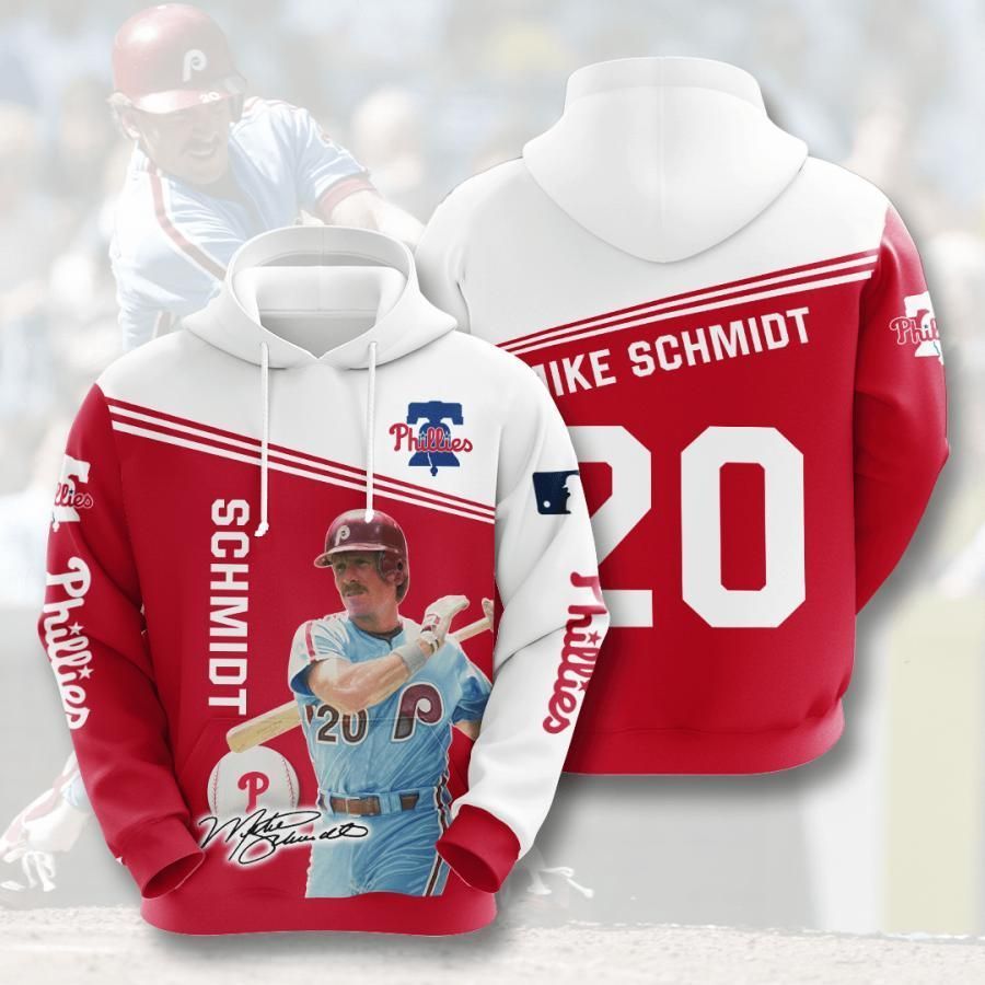 Philadelphia Phillies Mike Schmidt 20 3D All Over Printed Sweatshirt, Hoodie, Zip Hoodie | Mlb Fan Gear For Men, Women