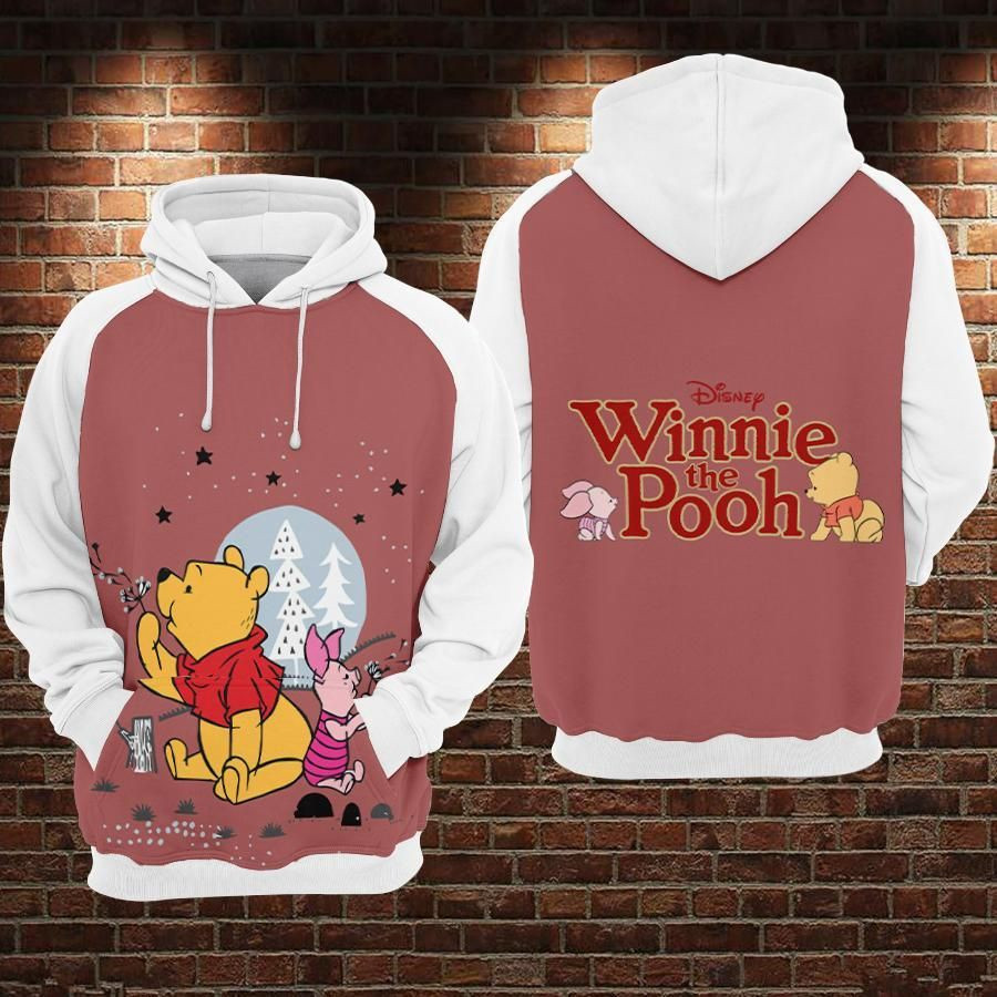 Piglet Winnie The Pooh Hunny Disney 3D All Over Printed Sweatshirt, Hoodie, Zip Hoodie | Fan Apparel For Men, Women
