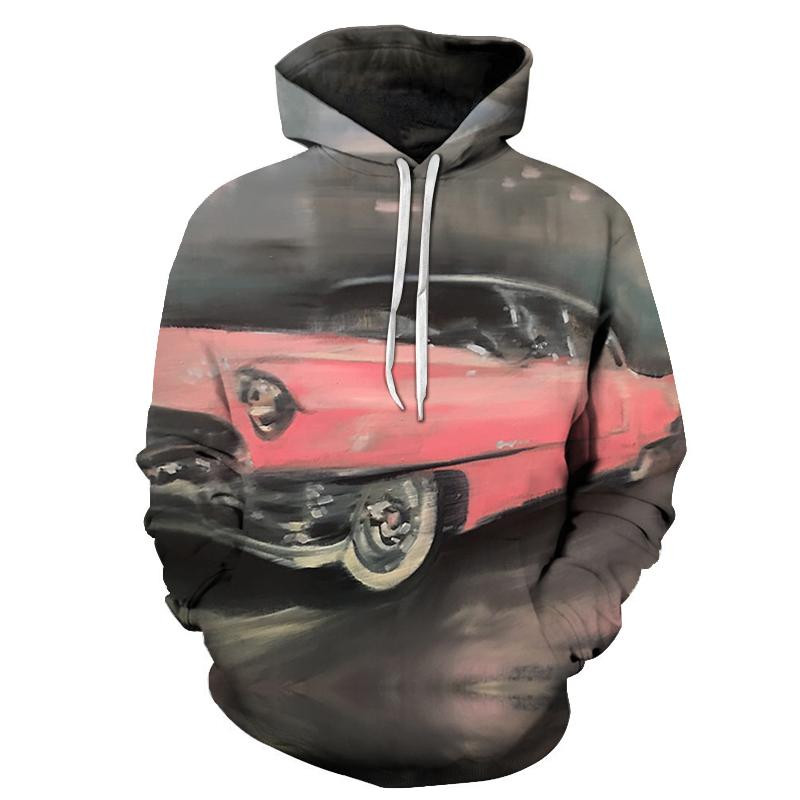 Pink Car Painting For Unisex 3D All Over Printed Sweatshirt, Hoodie, Zip Hoodie | Fan Apparel For Men, Women
