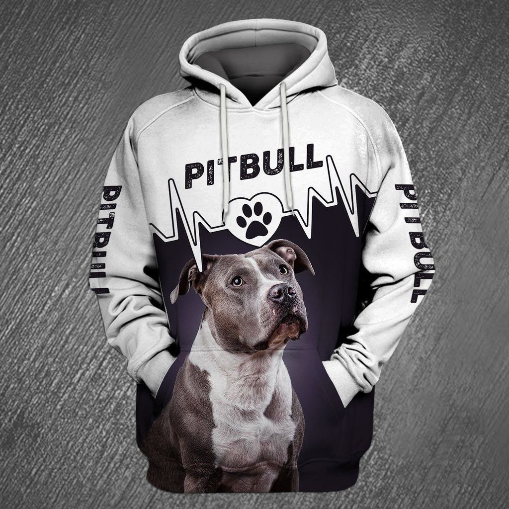 Pitbull Dog 3D All Over Printed Sweatshirt, Hoodie, Zip Hoodie | Fan Apparel For Men, Women