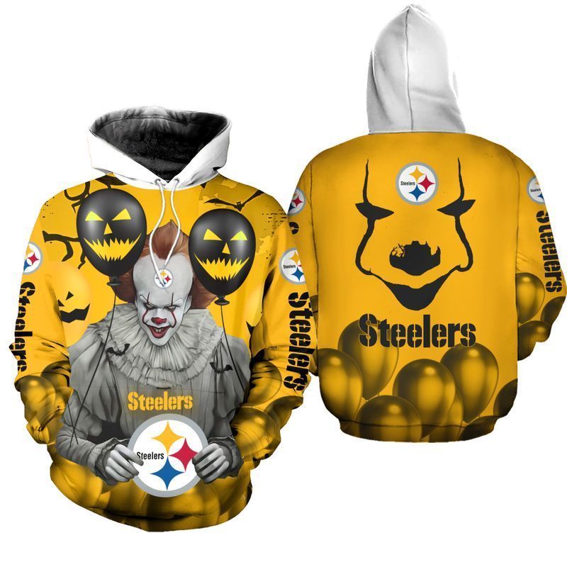 Pittsburgh Ste Pennywise The Dancing Clown It Hallowen 3D All Over Printed Sweatshirt, Hoodie, Zip Hoodie | Special Edition Fan Apparel For Men, Women