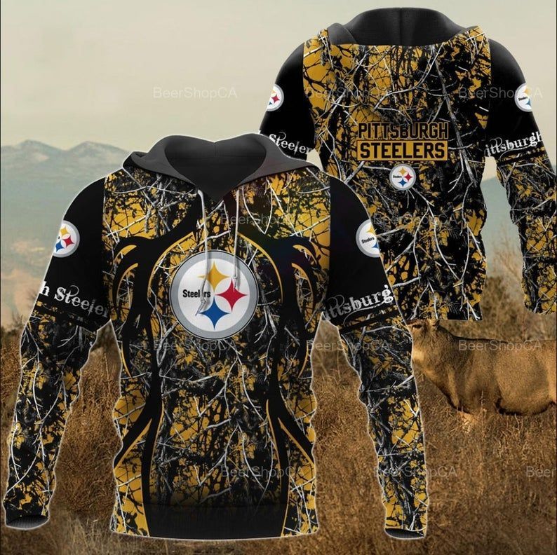 Pittsburgh Steelers 3D All Over Printed Sweatshirt, Hoodie, Zip Hoodie | Nfl Fan Gear For Men, Women