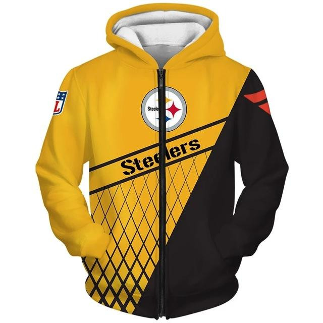 Pittsburgh Steelers 3D All Over Printed Sweatshirt, Hoodie, Zip Hoodie | Nfl Fan Gear For Men, Women
