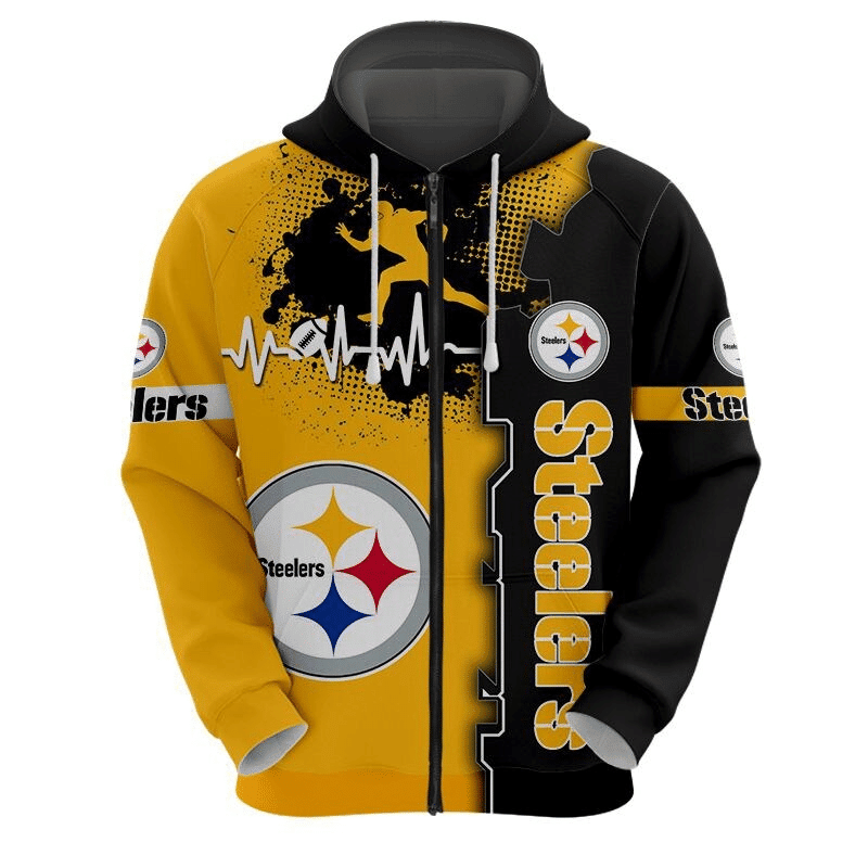 Pittsburgh Steelers 3D All Over Printed Sweatshirt, Hoodie, Zip Hoodie | Nfl Fan Gear For Men, Women