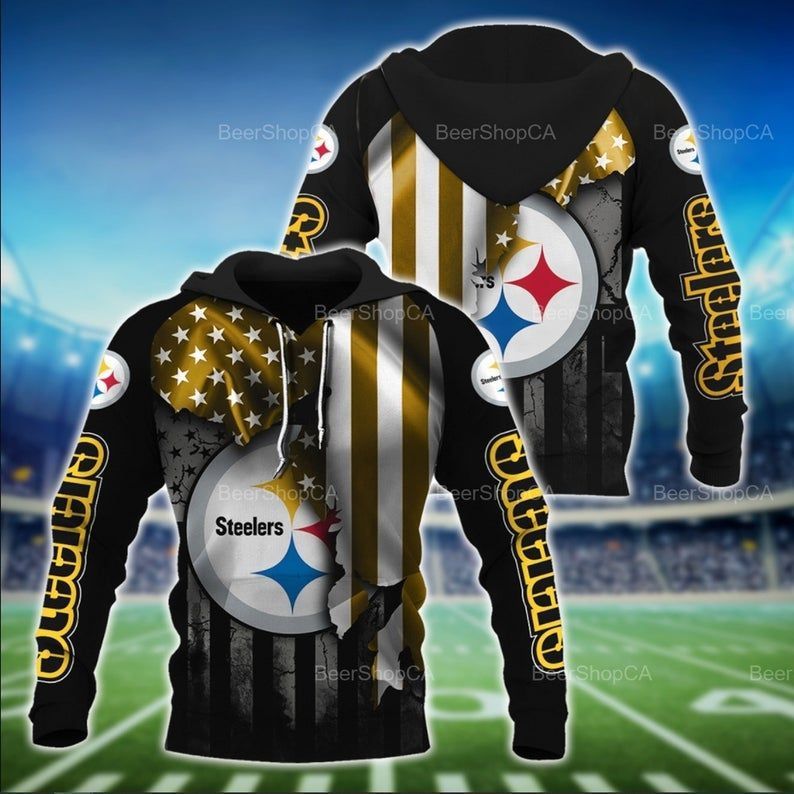 Pittsburgh Steelers 3D All Over Printed Sweatshirt, Hoodie, Zip Hoodie | Nfl Fan Gear For Men, Women