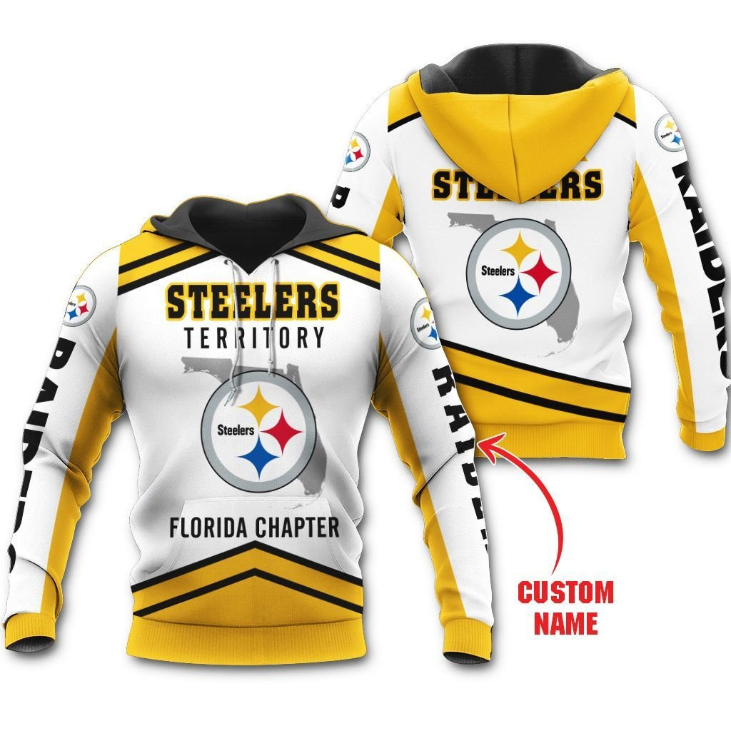 Pittsburgh Steelers Custom Design Personalized Zip Hoodie 3D All Over Printed Sweatshirt, Hoodie, Zip Hoodie | Nfl Fan Gear For Men, Women