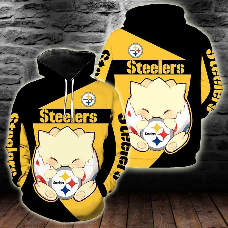 Pittsburgh Steelers Pokemon 3D All Over Printed Sweatshirt, Hoodie, Zip Hoodie | Nfl Special Edition Fan Gear For Men, Women