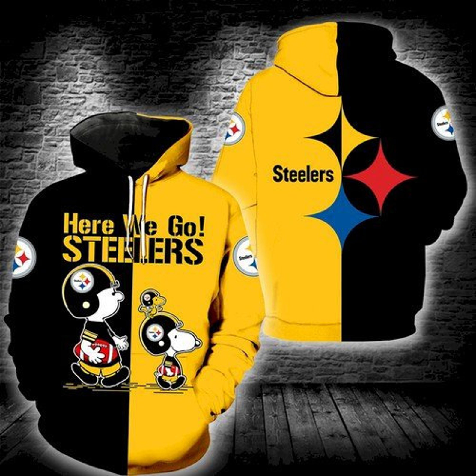 Pittsburgh Steelers Snoopy 3D All Over Printed Sweatshirt, Hoodie, Zip Hoodie | Nfl Special Edition Fan Gear For Men, Women