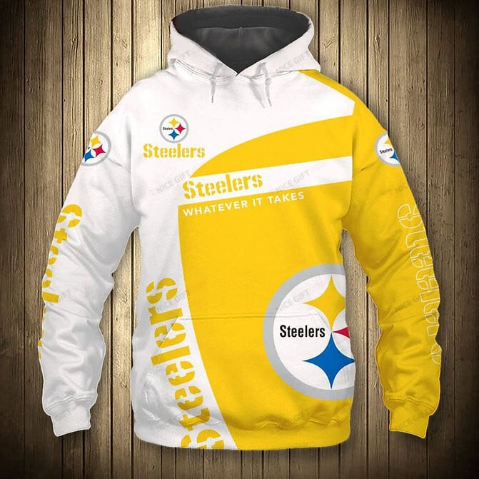Pittsburgh Steelers Whatever It Takes 3D All Over Printed Sweatshirt, Hoodie, Zip Hoodie | Nfl Fan Gear For Men, Women