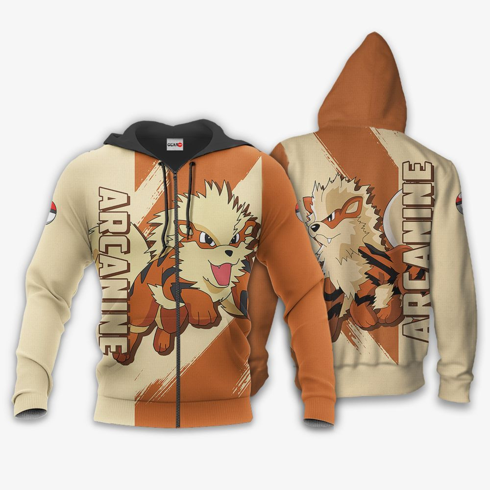 Pokemon Arcanine 3D All Over Printed Sweatshirt, Hoodie, Zip Hoodie | Special Edition Fan Apparel For Men, Women