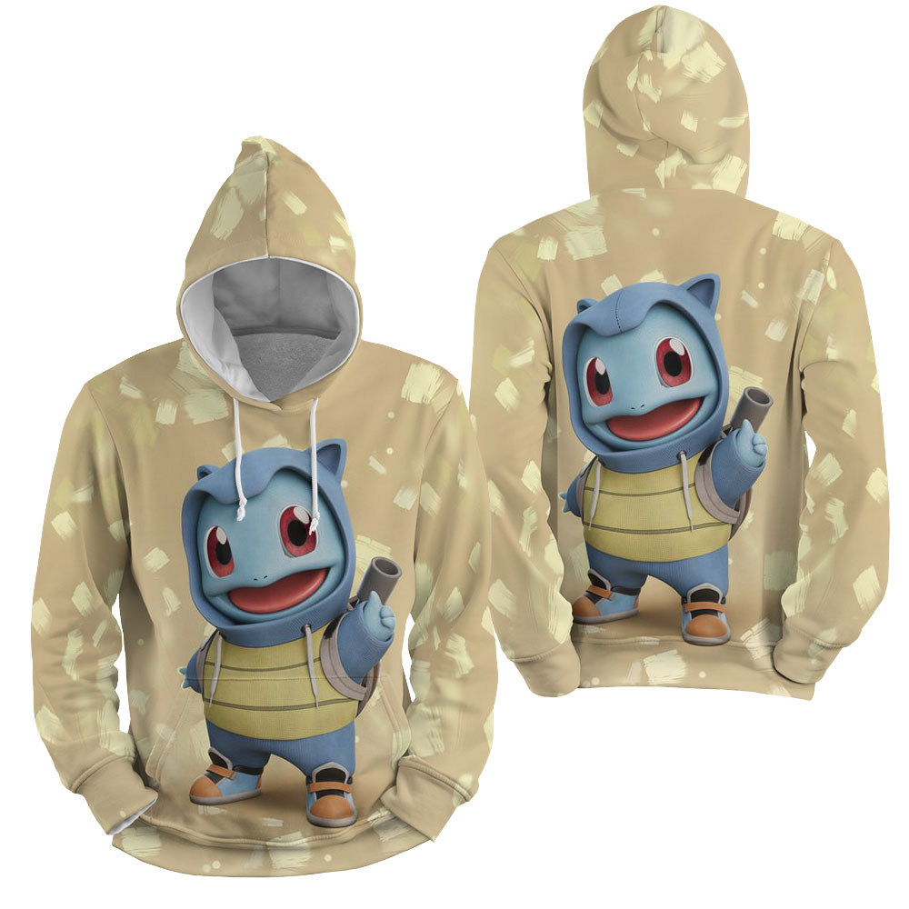 Pokemon - Squirtle In The Suit 3D All Over Printed Sweatshirt, Hoodie, Zip Hoodie | Fan Apparel For Men, Women