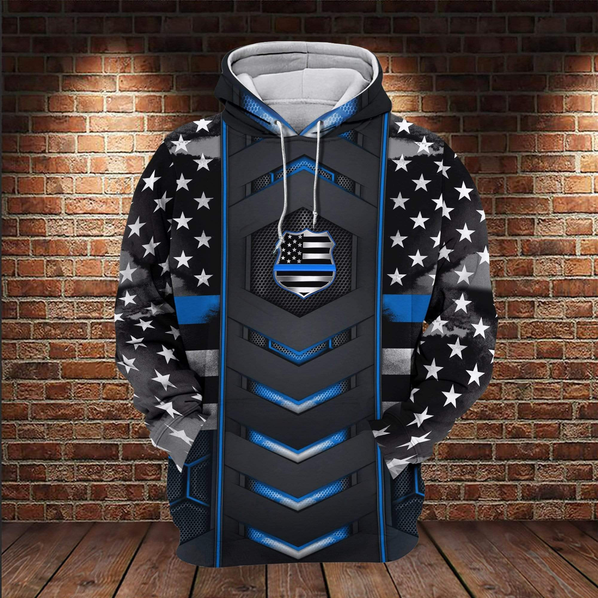 Police Back The Blue Carbon 3D All Over Printed Sweatshirt, Hoodie, Zip Hoodie | Fan Apparel For Men, Women