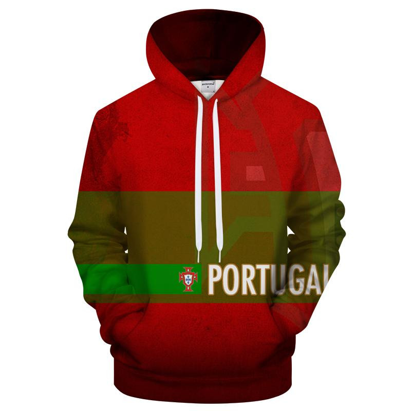 Portugal Logo 3D All Over Printed Sweatshirt, Hoodie, Zip Hoodie | Fan Apparel For Men, Women