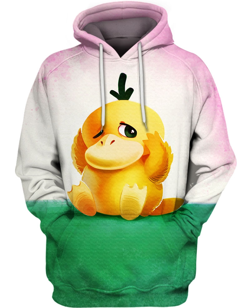 Psyduck Pokemon 3D All Over Printed Sweatshirt, Hoodie, Zip Hoodie | Special Edition Fan Apparel For Men, Women