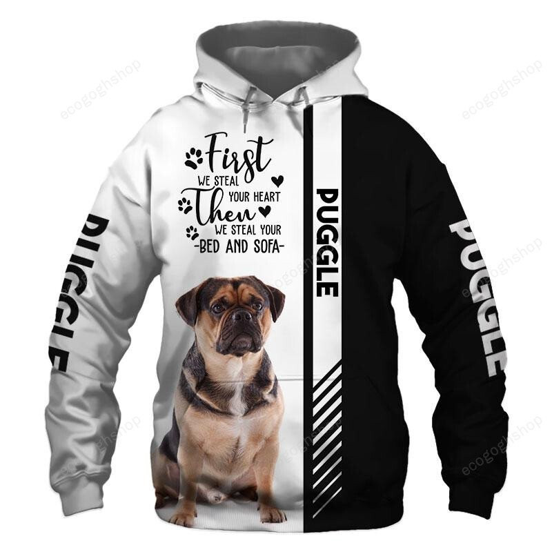 Puggle 3D All Over Printed Sweatshirt, Hoodie, Zip Hoodie | Fan Apparel For Men, Women