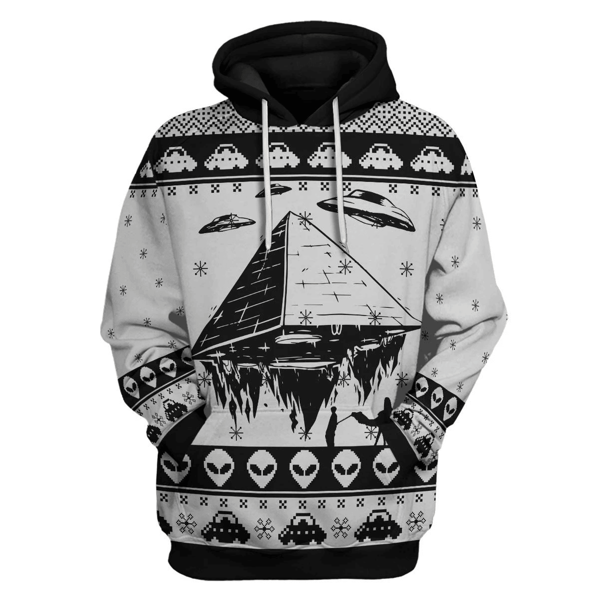 Pyramid Ufo Ancient Aliens 3D All Over Printed Sweatshirt, Hoodie, Zip Hoodie | Fan Apparel For Men, Women
