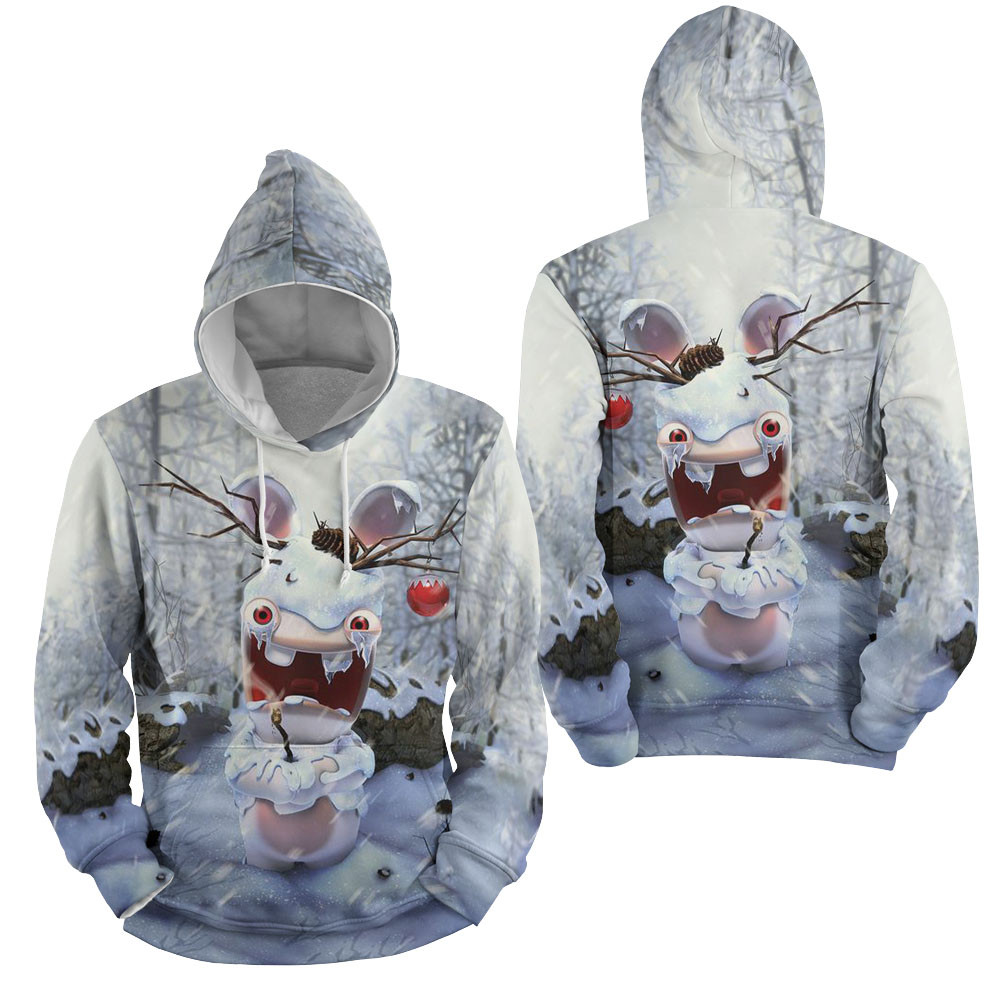 Rayman Raving Rabbids - The Rabbid Freezing Art 3D All Over Printed Sweatshirt, Hoodie, Zip Hoodie | Fan Apparel For Men, Women