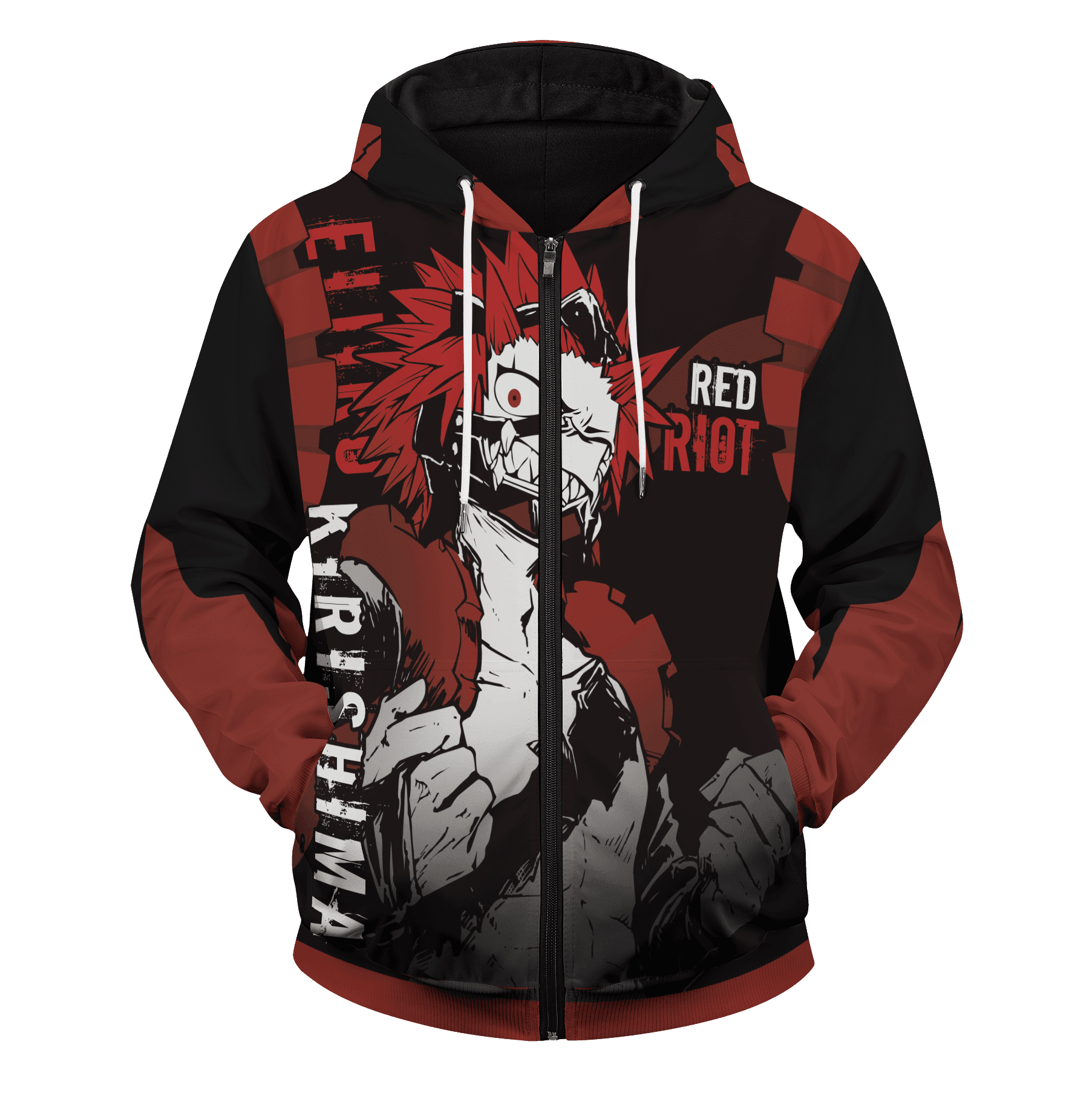 Red Riot Kirishima Unisex 3D All Over Printed Sweatshirt, Hoodie, Zip Hoodie | Fan Apparel For Men, Women