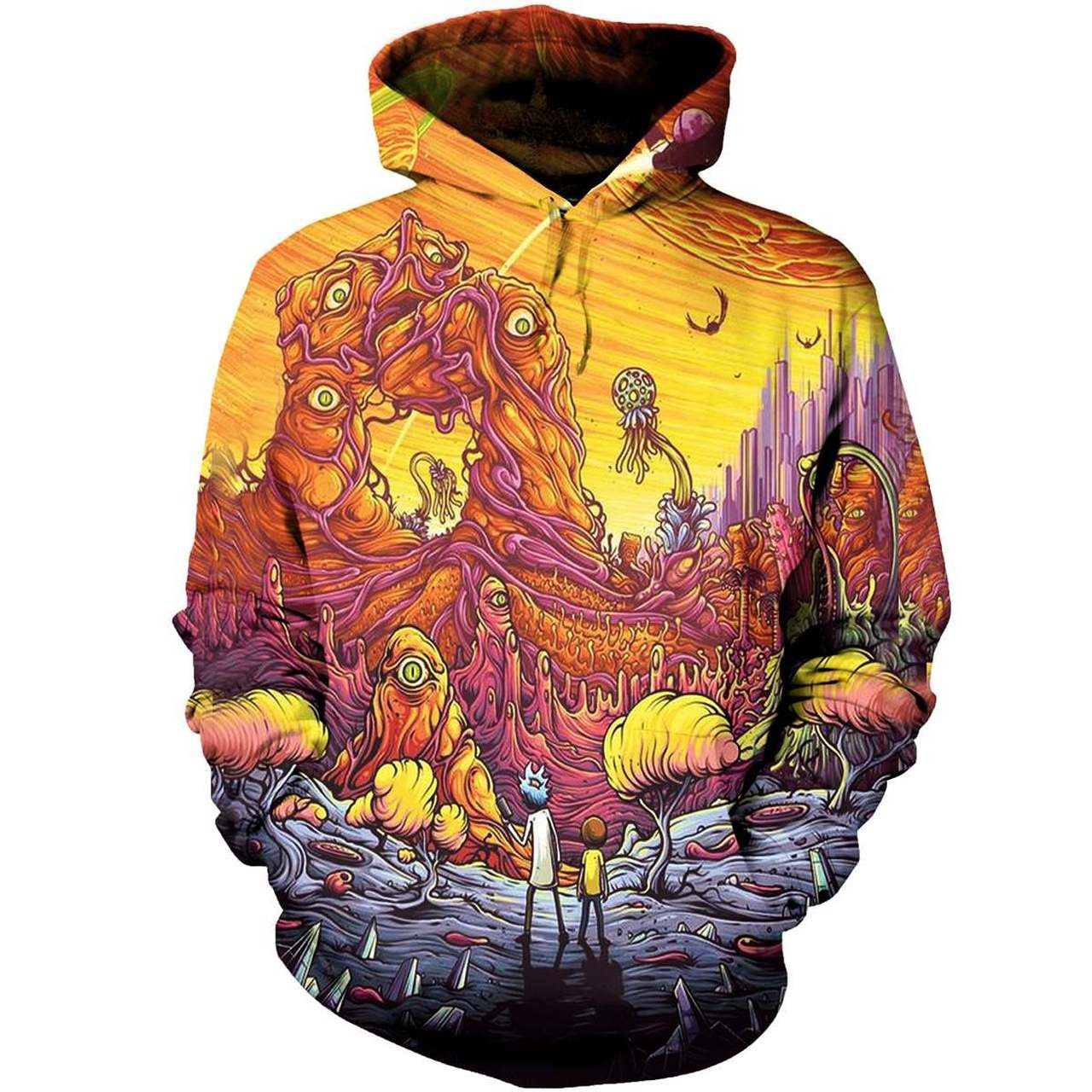 Rick And Morty 3D All Over Printed Sweatshirt, Hoodie, Zip Hoodie | Fan Apparel For Men, Women